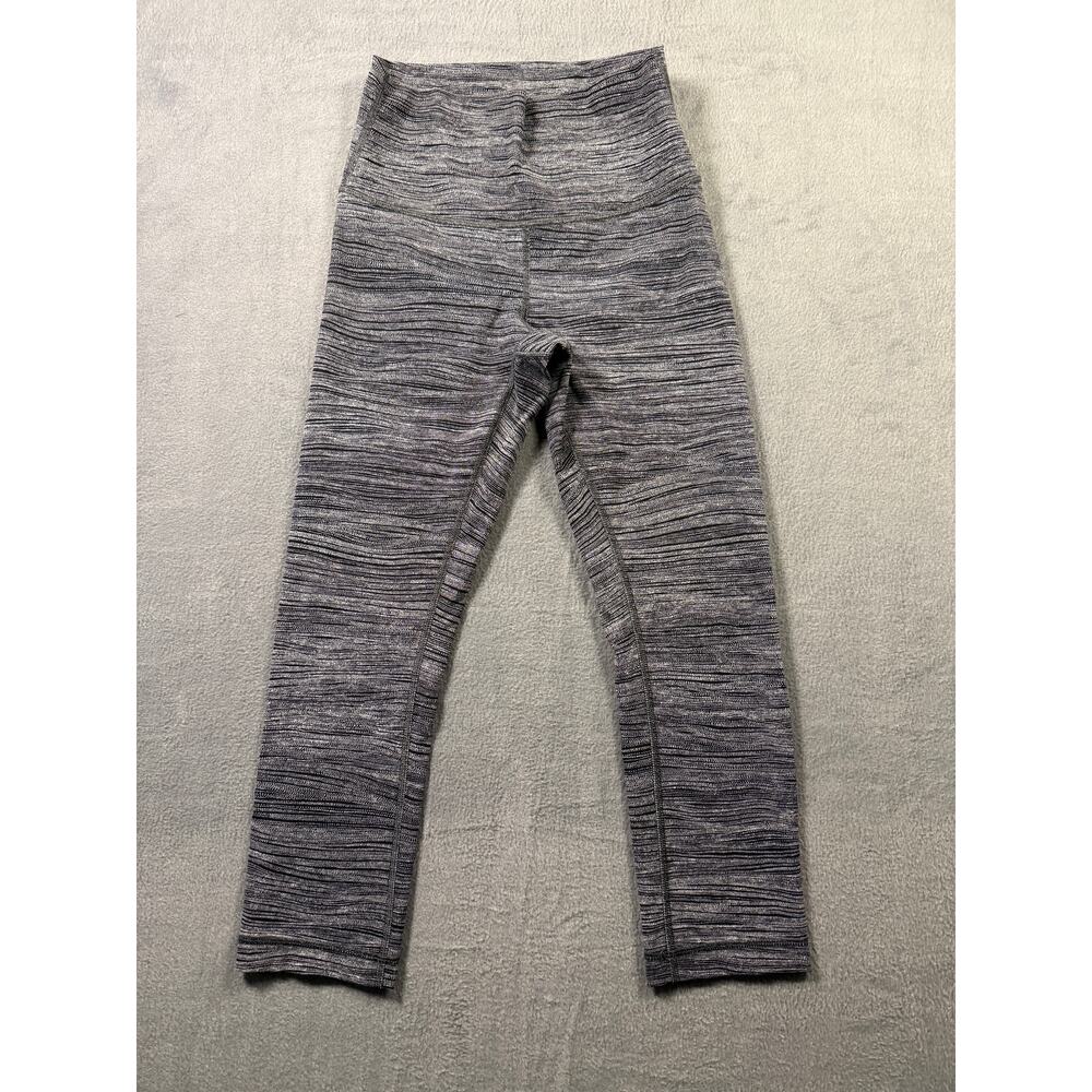 Lululemon‎ Wunder Under Crop Leggings Pant Heather Gray Size 4 (21" length)